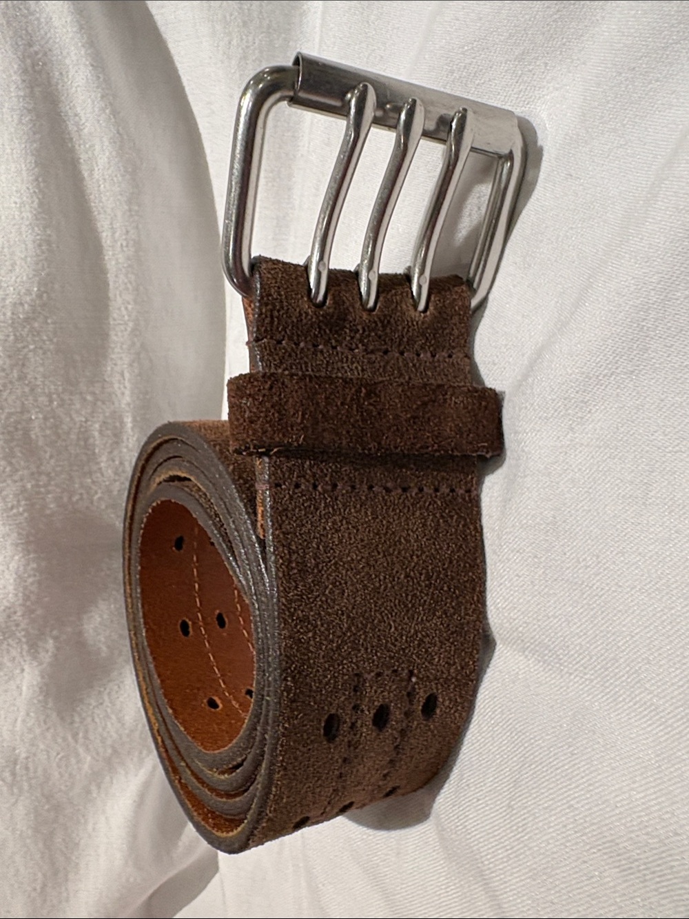 Women’s GAP Genuine Brown Leather Belt - Classic Casual Style Vintage